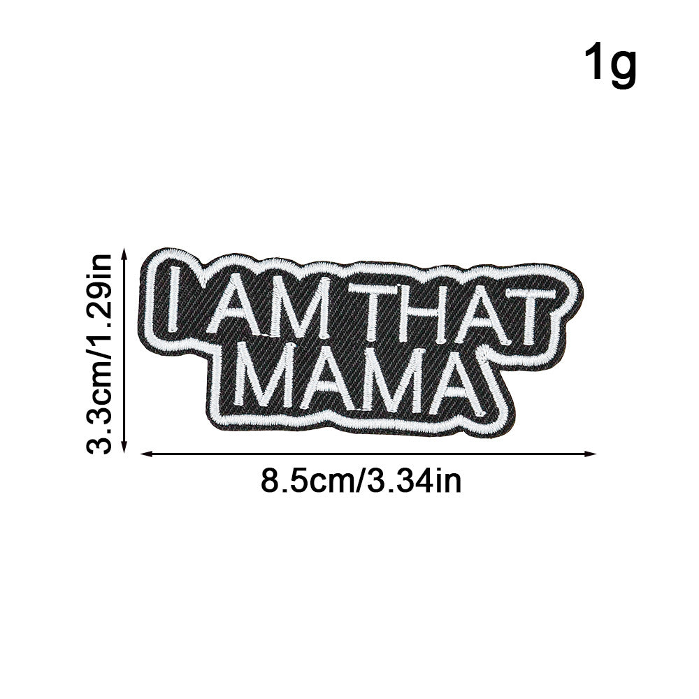 Wholesale Embroidered colorful English alphabet stickers